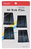 ANNIE BOB PINS BLACK  80CT                           (03337) 2