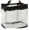 ANNIE COSMETIC PVC BAG W/ TRAIN CARRY HANDLE         (04955) 7.5wX6.35h