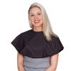 Scalpmaster Vinyl Comb-out Cape 26" X 26", Tie String Black EA